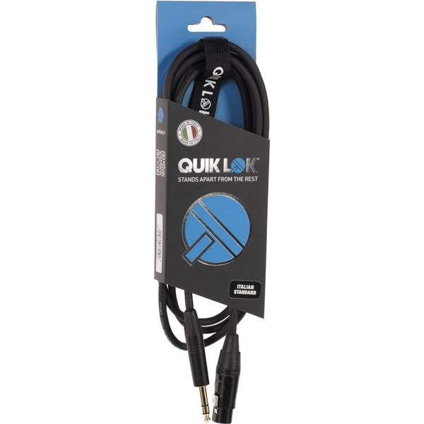 Quik Lok ITST/FJS-0,3 B XLR Femmina/Jack Stereo 30 cm