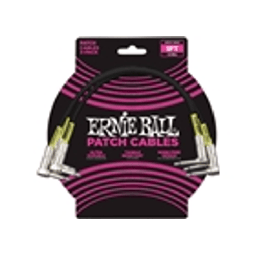 Ernie Ball 6075 Cavo Patch Black 30 cm 3 pz