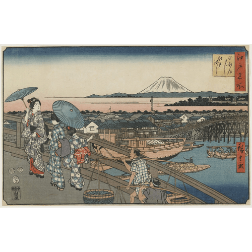 Utagawa Hiroshige Ponte Nihonbashi e Ponte Edo, novembre 1853