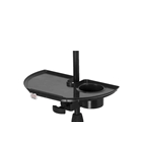Gator Frameworks GFW-MICACCTRAY Vassoio per accessori con portabicchiere per asta microfonica&lt;br&gt;