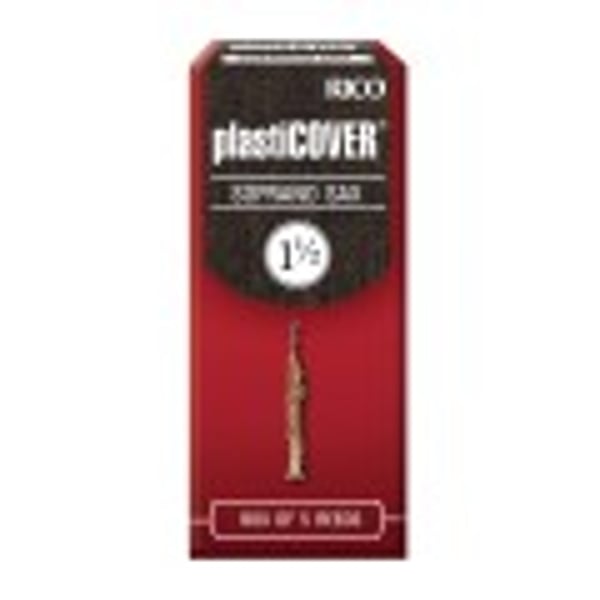 RICO Ance per Sax Soprano in Sib Plasticover, Misura 1.5, confezione 5 pz