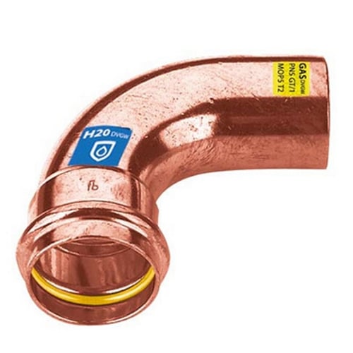 FRABO Curva in rame a pressare  90° mf acqua/gas