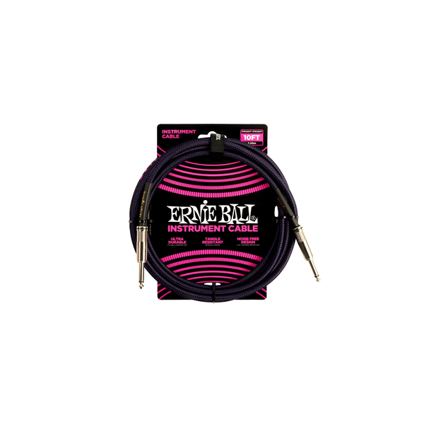 Ernie Ball 6393 Braided Straight Straight 3m