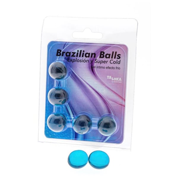 TALOKA - 5 PALLINE BRASILIANI GEL EMOZIONANTE EFFETTO FREDDO