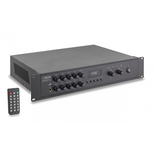 HELVIA Mixer-Amplificatore 2-Zone 240W 2-Unità Rack con DAB+/FM/USB/BT