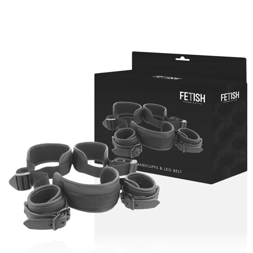 FETISH SUBMISSIVE BONDAGE FETISH SUBMISSIVE - POSIZIONE A GAMBE APERTE CON MANETTE FODERA IN NOPRENE