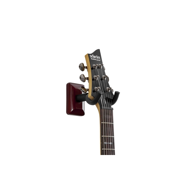 Gator Frameworks GFW-GTR-HNGRCHR Supporto a muro per chitarra con piastra ciliegio<br>