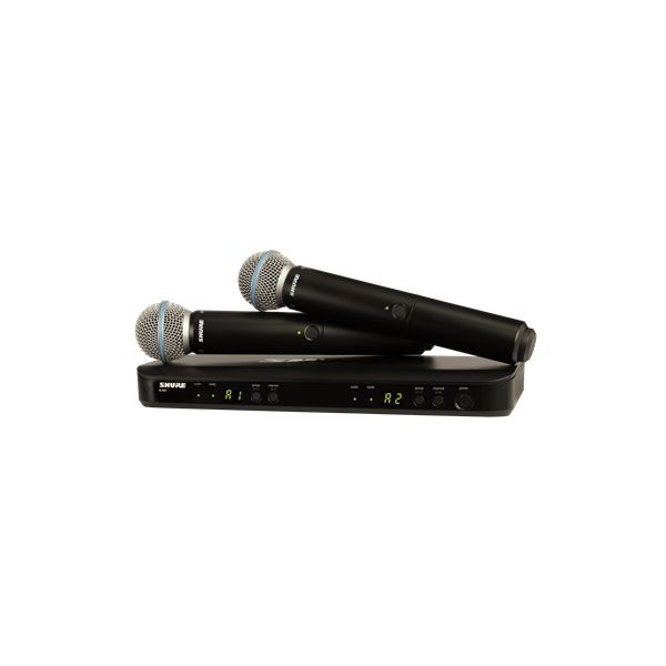 Shure BLX288E-B58 Ricevitore, 2x trasmettitori a gelato, 2x BETA58. (M17)