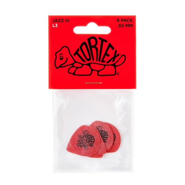 Dunlop 472PL3 Tortex Jazz III L3 Light Player's Pack