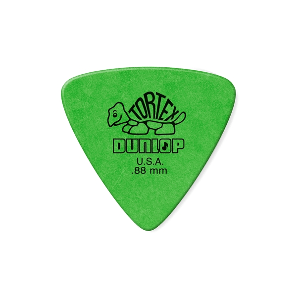 Dunlop 431R Tortex Triangle Green .88