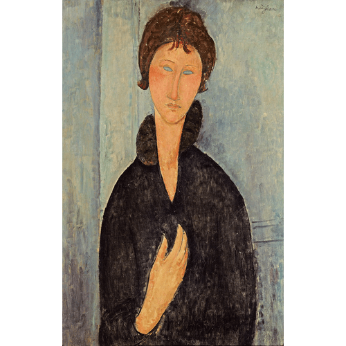 Amedeo Modigliani Donna con Occhi Blu, c.1918