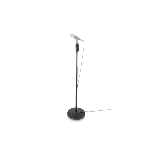 Gator Frameworks GFW-MIC-1201 Supporto microfonico con base rotonda da 30,5 cm e altezza regolabile da 101,6 a 160 cm<br>