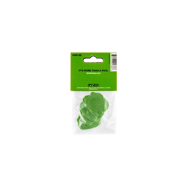 Dunlop 418P Tortex Standard Green .88
