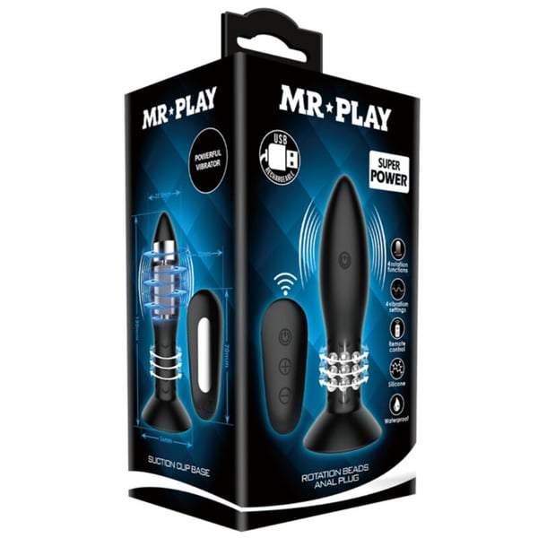 PRETTY LOVE MR PLAY PLUG CON BOLAS ROTADORAS 13 CM