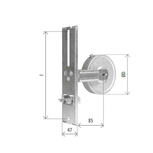 AVVOLGITORE SERIE MINI NORMAL I=DA 104 A 142 MT.6 S/PLACCA