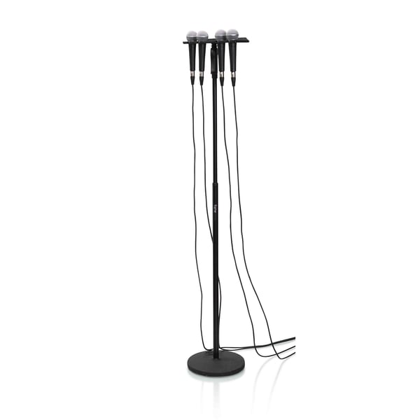 Gator Frameworks GFW-MIC-4TRAY Supporto multi-microfono per 4 microfoni<br>