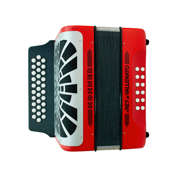 HOHNER EL REY DEL VALLENATO GCF RED SILVER GRILL