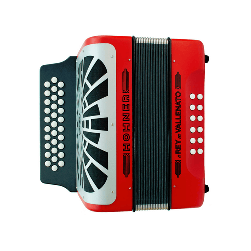 HOHNER EL REY DEL VALLENATO GCF RED SILVER GRILL