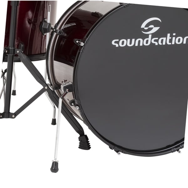 SOUNDSATION Drum Set 5 pcs in Pioppo con finitura rivestita Black