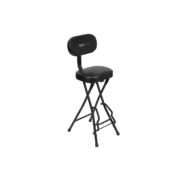 Gator Frameworks GFW-GTR-SEAT Sgabello con stand per chitarra<br>