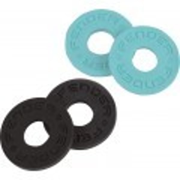 FENDER Strap Block, confezione da 4, nero (2) e blu Daphne (2). Modello 0990819010