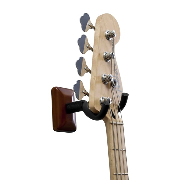 Gator Frameworks GFW-GTR-HNGRMHG Supporto a muro per chitarra con piastra mogano<br>