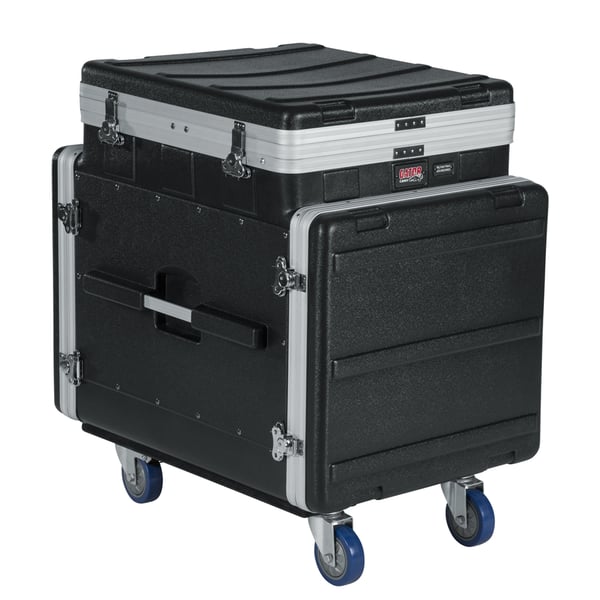Gator Cases GRC-12X10 PU Rack audio 12U top, 10U laterale