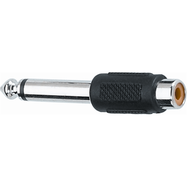 Quik Lok AD/59 Adattatore audio RCA Femmina/Jack Mono 6.3