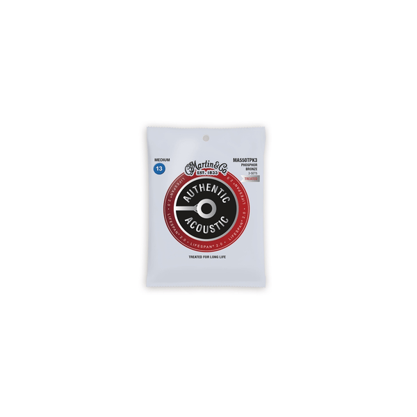 Martin & Co. MA550TPK3 Authentic Lifespan 2.0 Medium 92/8 Pack 3