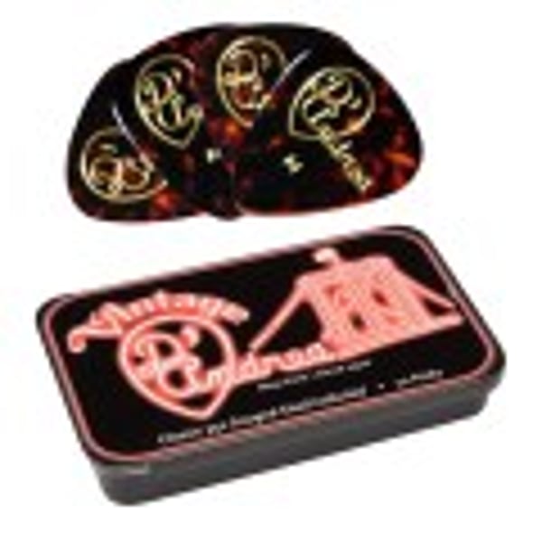 D'ANDREA 12 plettri Classic Shell in scatola di metallo Heavy. Modello TNVSH-351HV