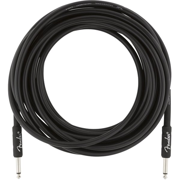 FENDER Cavo per strumenti serie Professional Straight/Straight 25' Black. Modello 0990820016
