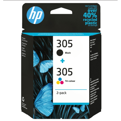 HP 305 2-PACK TRI-COLOR/BLACK