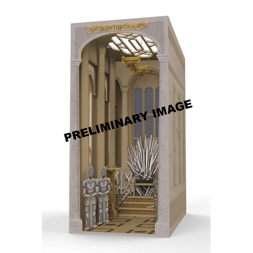 House of the Dragon maquette Book Nook Tiny Adventures Iron Throne 23 cm