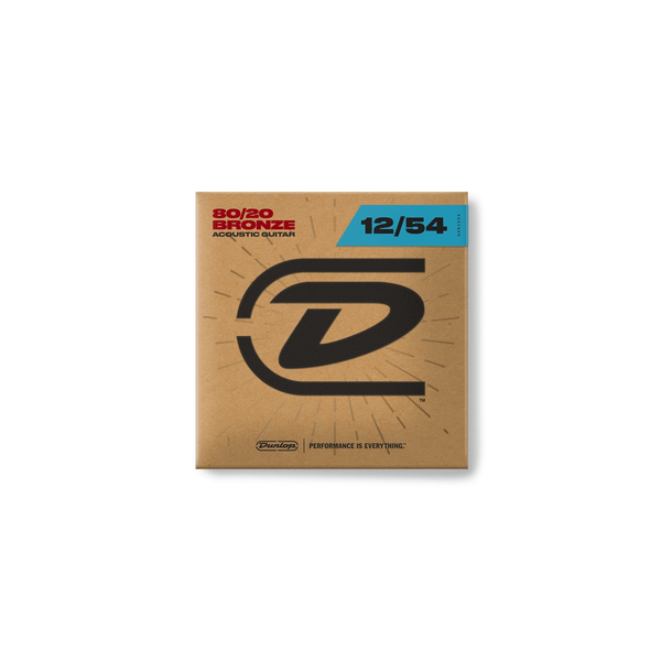 Dunlop DAB1254 Acoustic 80/20 Bronze, Light Set/6