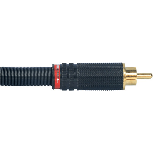 PROEL STAGE Spina volante RCA professionale. Colore: Nero con anello rosso.