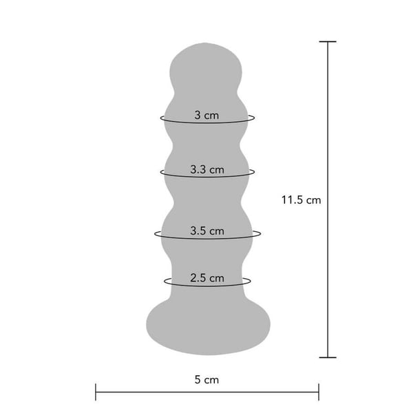 BUTTOCKS THE RADIANT GLASS BUTTPLUG