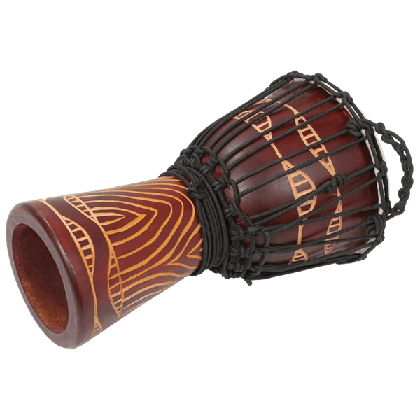 Tanga DA65-8T Djembe Slammer 14" Mogano Scolpito Rosso