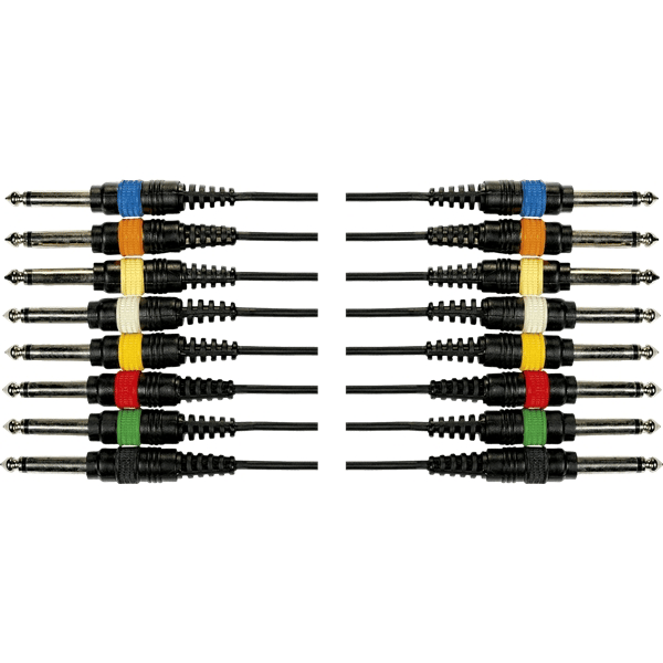 Yellow Cable OC02 Frusta 8 Cavi Jack Mono/Jack Mono 5 m