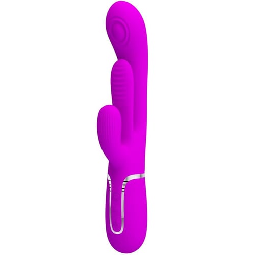 PRETTY LOVE FLIRTATION PRETTY LOVE - SHANIA VIBRATORE TRIPLO CONIGLIO MULTIFUNZIONE ROSA