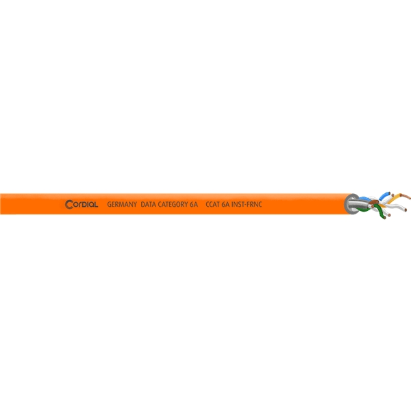 Cordial CCAT 6A INST-ORANGE 100 FRNC