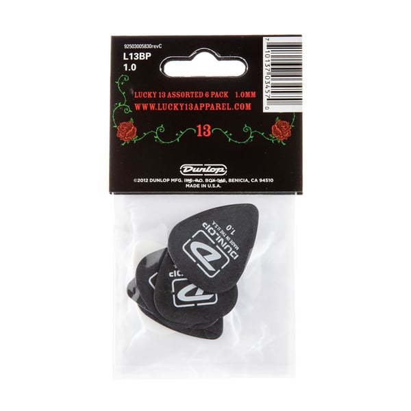 Dunlop L13BP1.0 Lucky 13 1.0mm Player/6