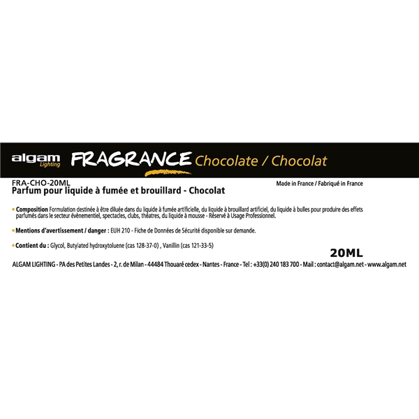 Algam Lighting FRA-CHO-20ML Profumo per Liquido del Fumo 20ml Cioccolato