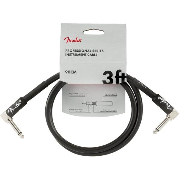 FENDER Cavo per strumenti serie Professional Angle/Angle 3' Black