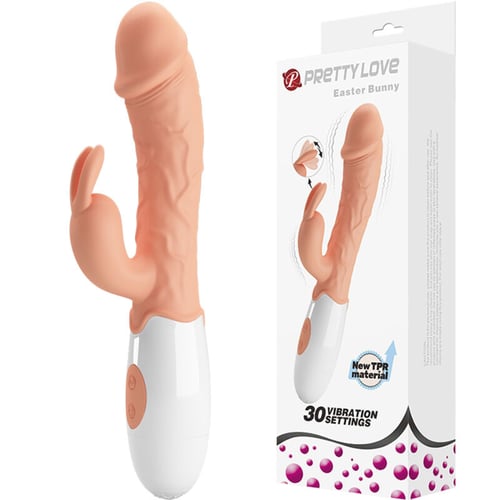 PRETTY LOVE - VIBRATORE DEL CONIGLIETTO DI PASQUA CON STIMOLATORE