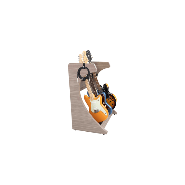 Gator Frameworks GFW-ELITEGTR3RK-GRY Rack per chitarre 3-4 posti in finitura grigio driftwood<br>