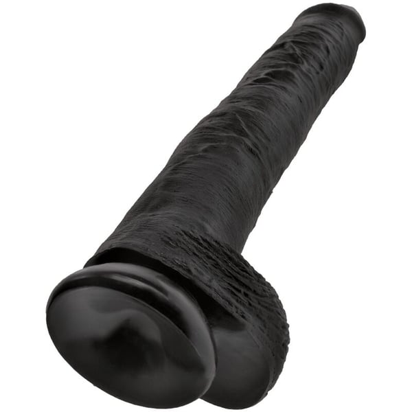 KING COCK - PENE REALISTICO CON SFERE 30,5 CM NERO