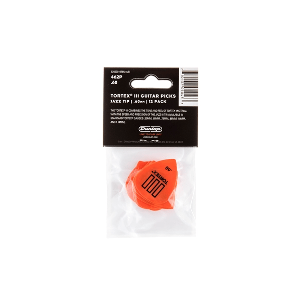 Dunlop 462P Tortex III Orange .60