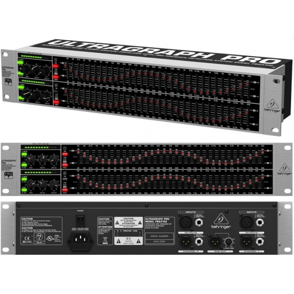 BEHRINGER FBQ3102HD UltraGraph-Pro Equalizzatore 31 Bande Stereo