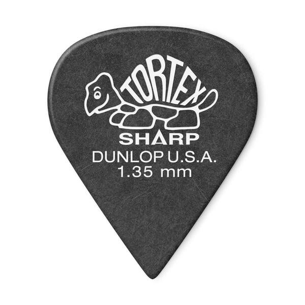 Dunlop 412P1.35 Tortex Sharp Black