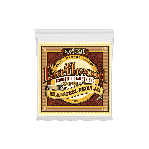 Ernie Ball 2043 Earthwood Silk & Steel 80/20 Bronze Regular 13-56
